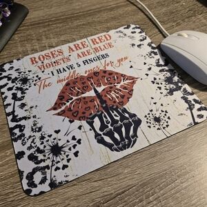 Red and Black Mouse Pad